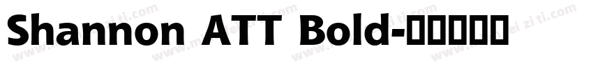 Shannon ATT Bold字体转换